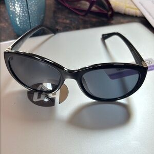 Harley-Davidson Black Wraparound Sunglasses with Dark Tinted Lenses
